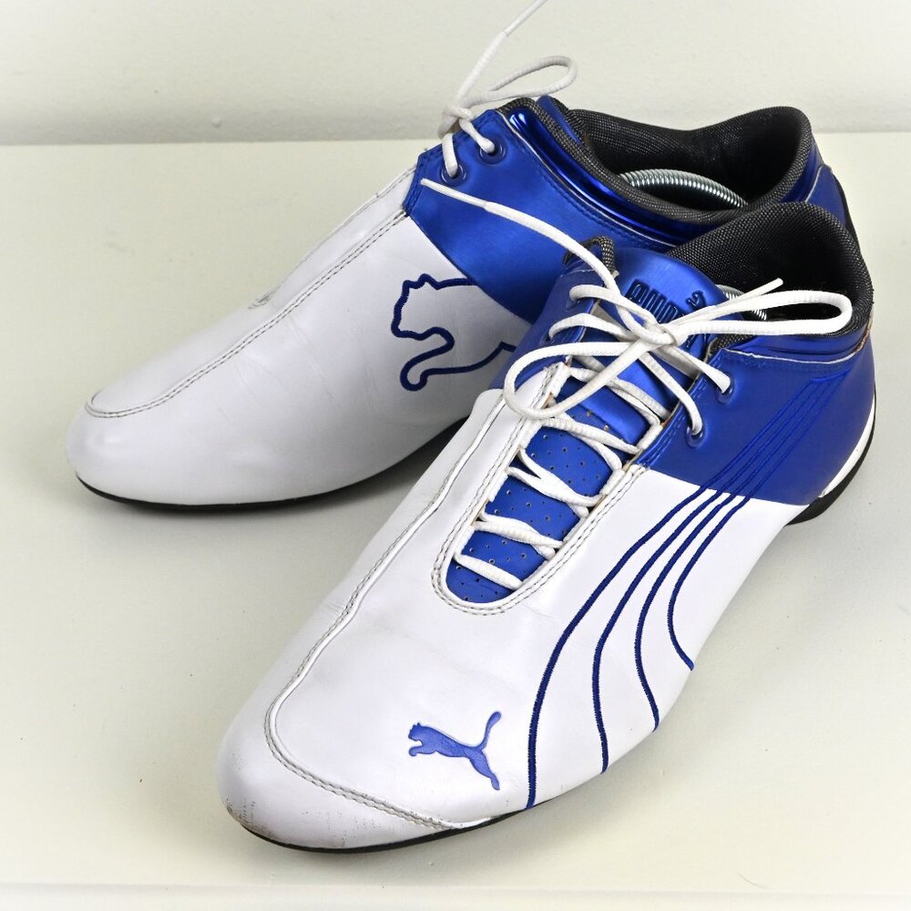 Vintage Y2K Puma Speedcat Leather Athleisure Streetwear White Sneakers US12 US11